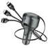 Hoco S27 Car charger With 3 In1 Cable + Usb